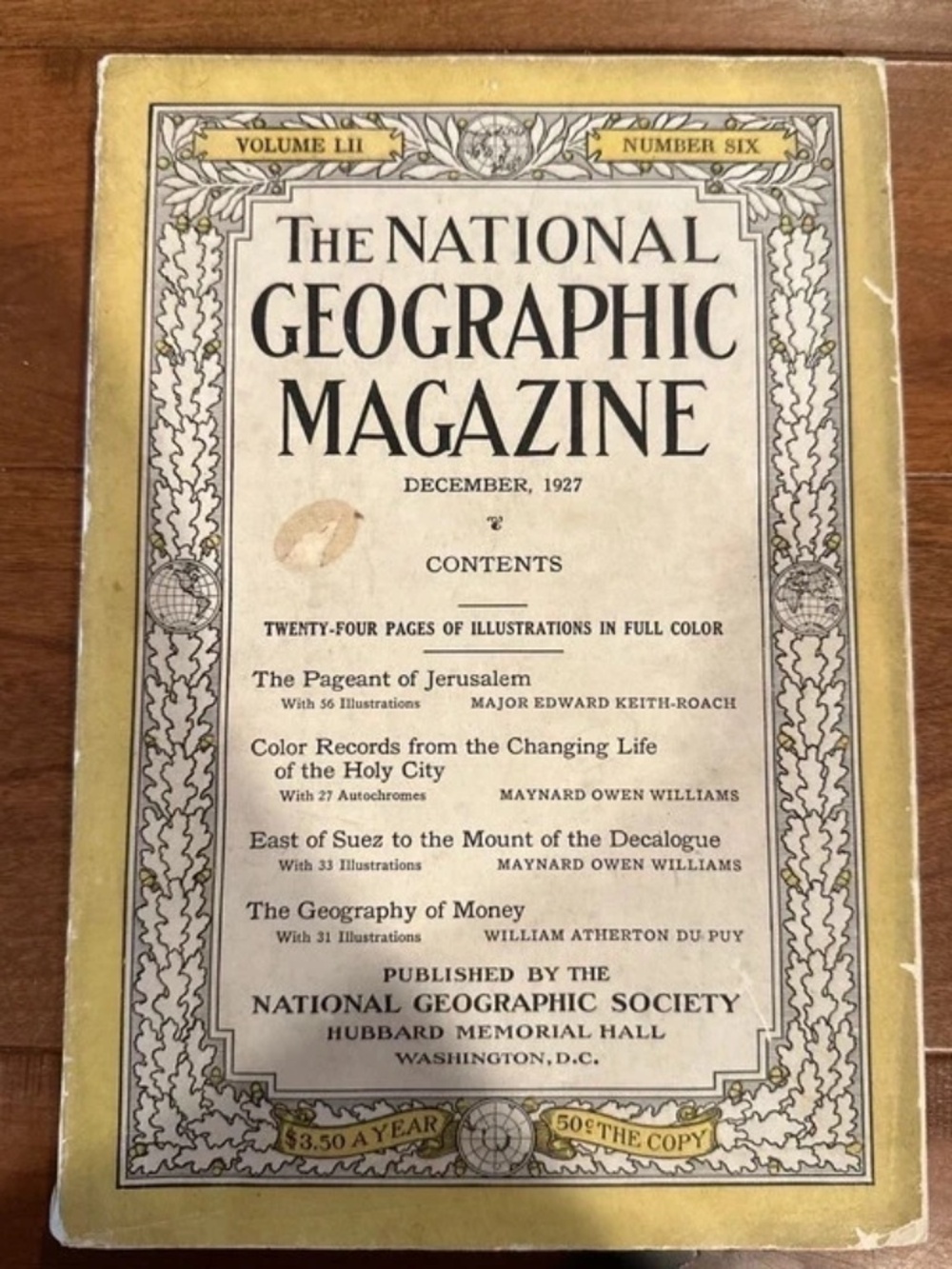 Vintage The National Geographic May from December 1927
